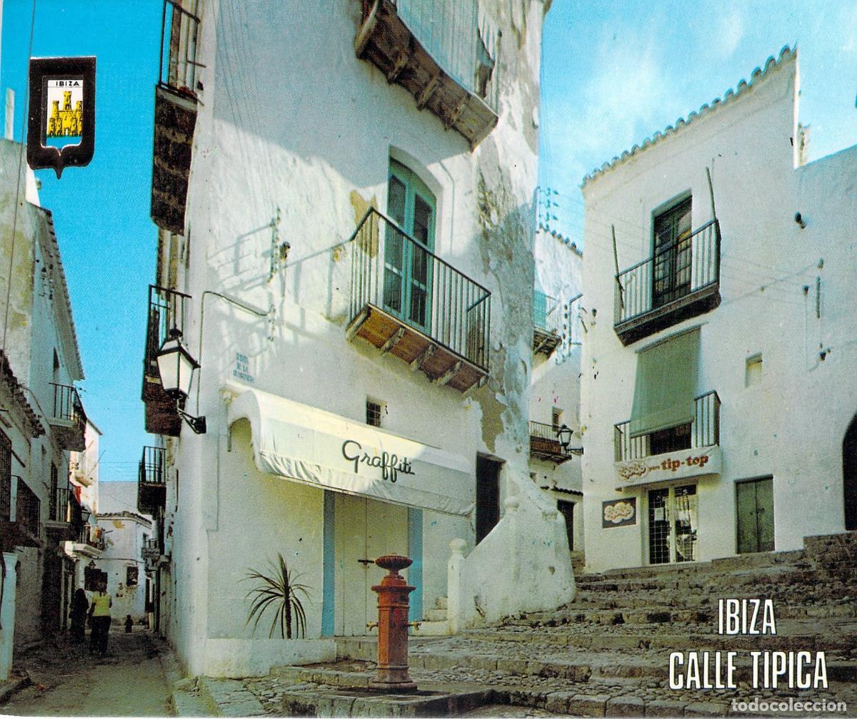 Postales: Postal Tur&iacute;stica de Ibiza Calle T&iacute;pica Escudo de Oro