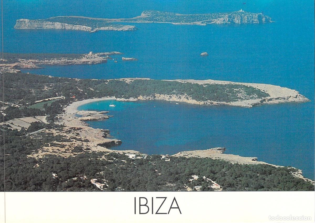 Postales: Postal de Ibiza - Vista A&eacute;rea de Cala Bassa e Illa Conilera
