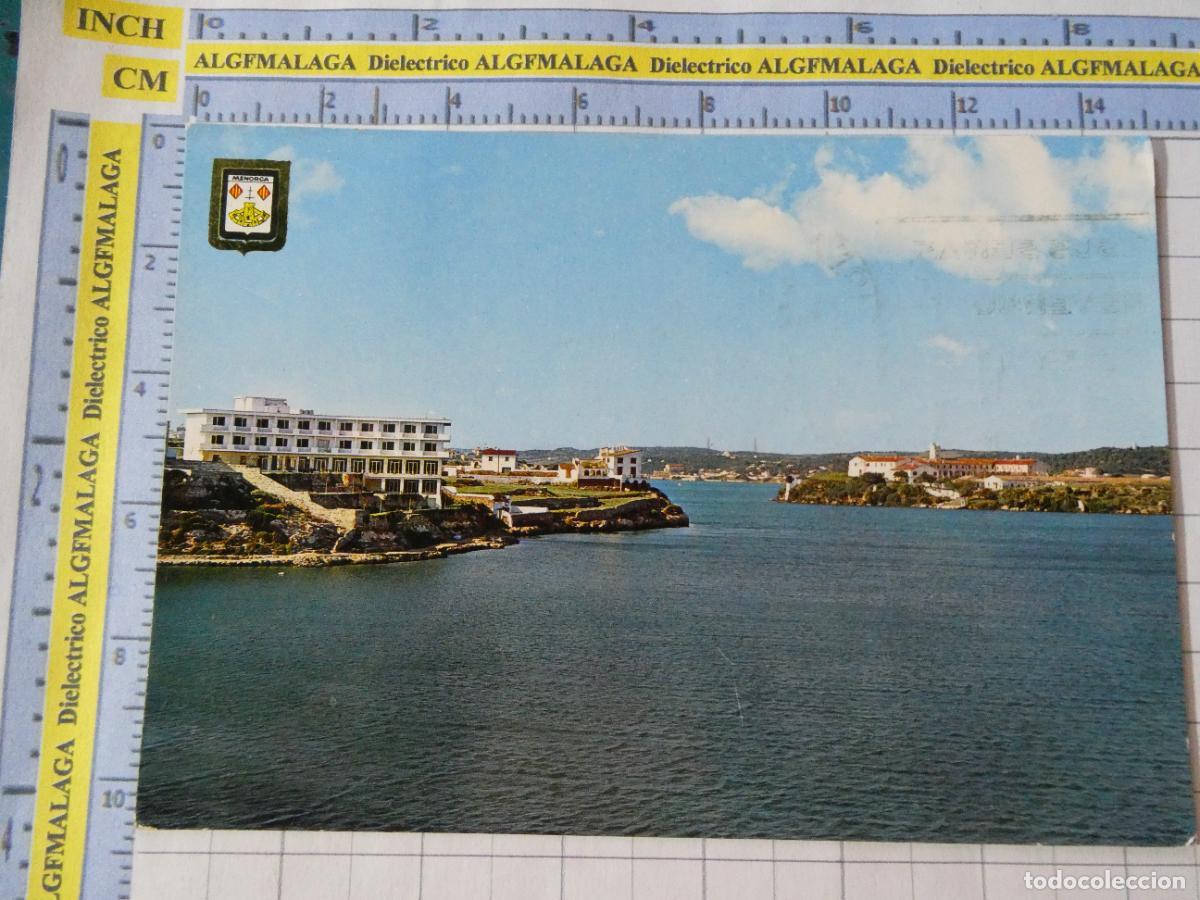 Postales: POSTAL DE MENORCA. A&Ntilde;O 1964. VILLA CARLOS PUERTO DE MAH&Oacute;N 6 ESCUDO ORO. 2241
