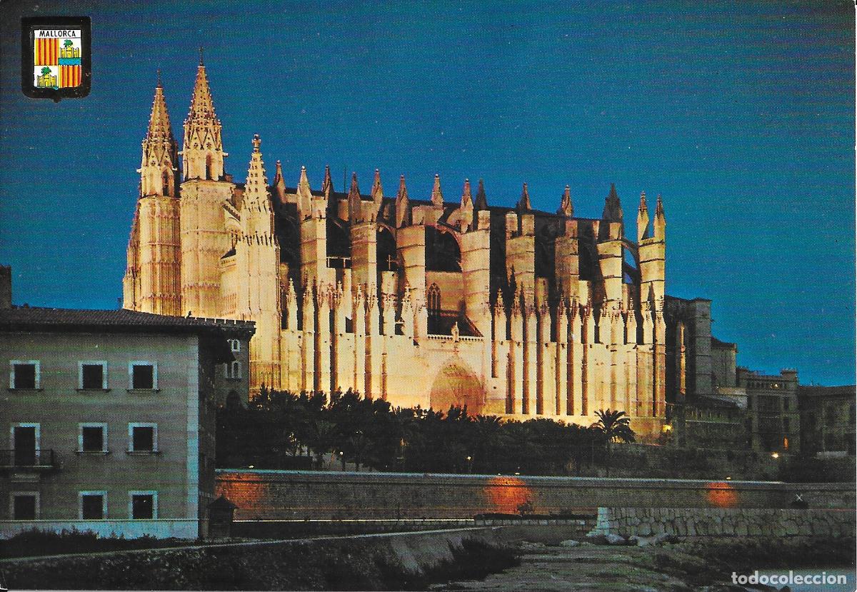 Postales: [POSTAL] La catedral de noche. Palma de Mallorca (Baleares) (sin circular)