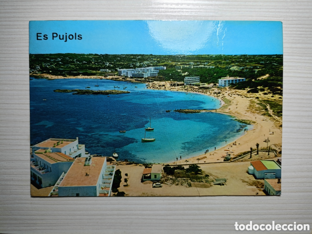 Postales: POSTAL PLAYA PUJOLS FORMENTERA ISLAS BALEARES POSTCARD usada a&ntilde;os 70