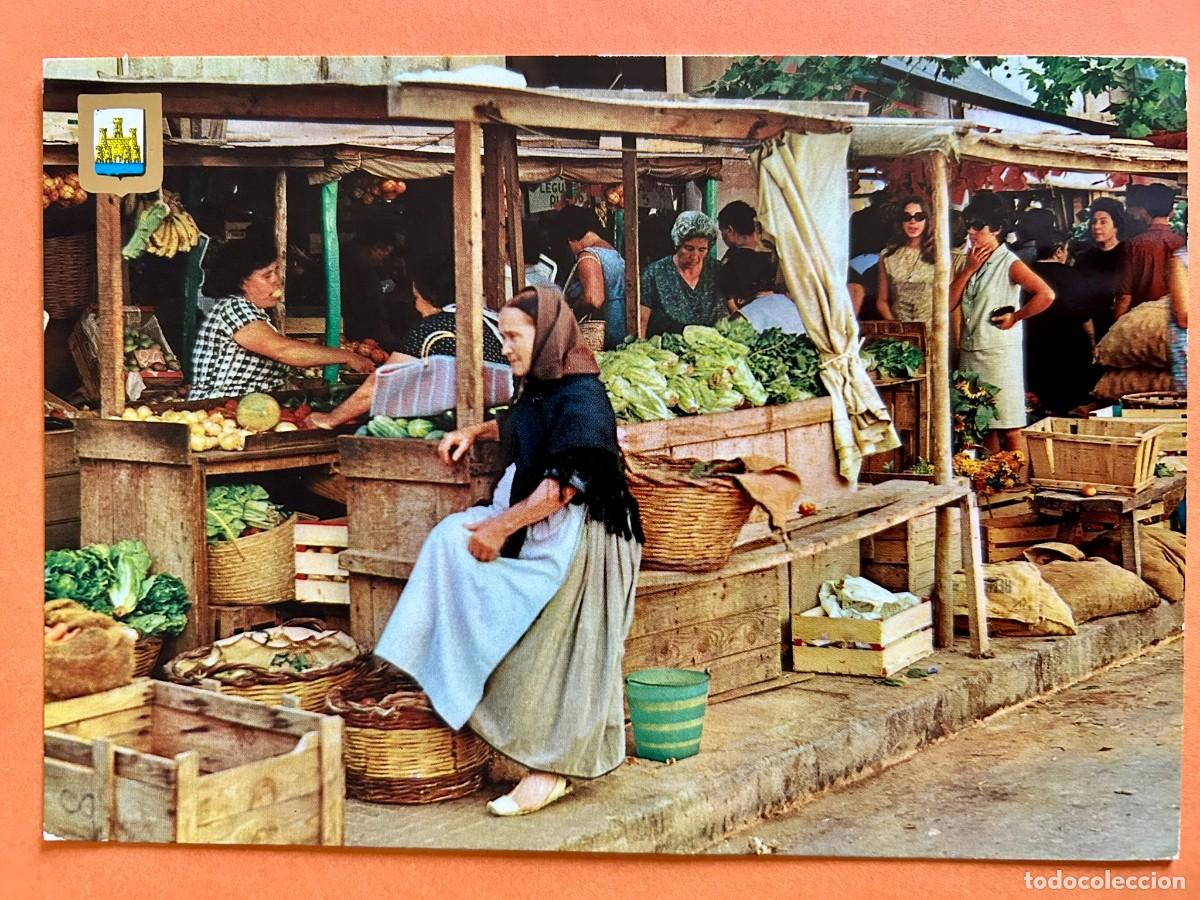 Postales: POSTAL IBIZA DETALLE DEL MERCADO - SUBIRATS A&Ntilde;O 1975 - ESCRITA CIRCULADA SELLO EDIFIL 1158