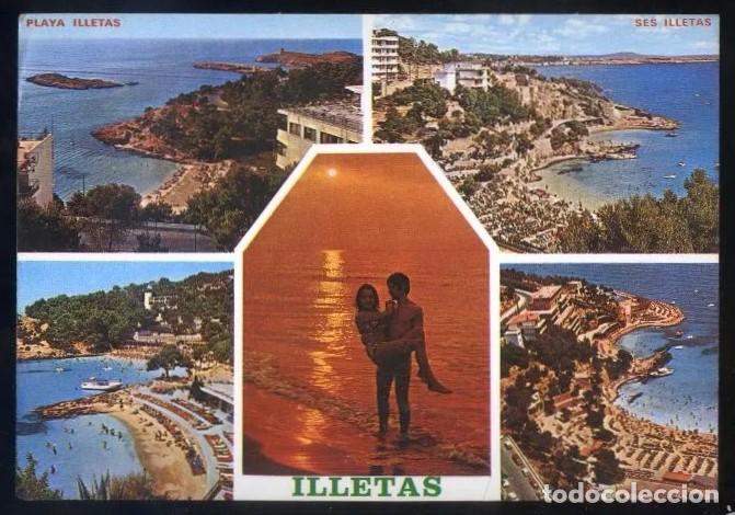 Postales: Calvi&agrave;. Ses Illetes *Playa* Ed. Tom&aacute;s de Pedro n&ordm; 60-A. Circulada.