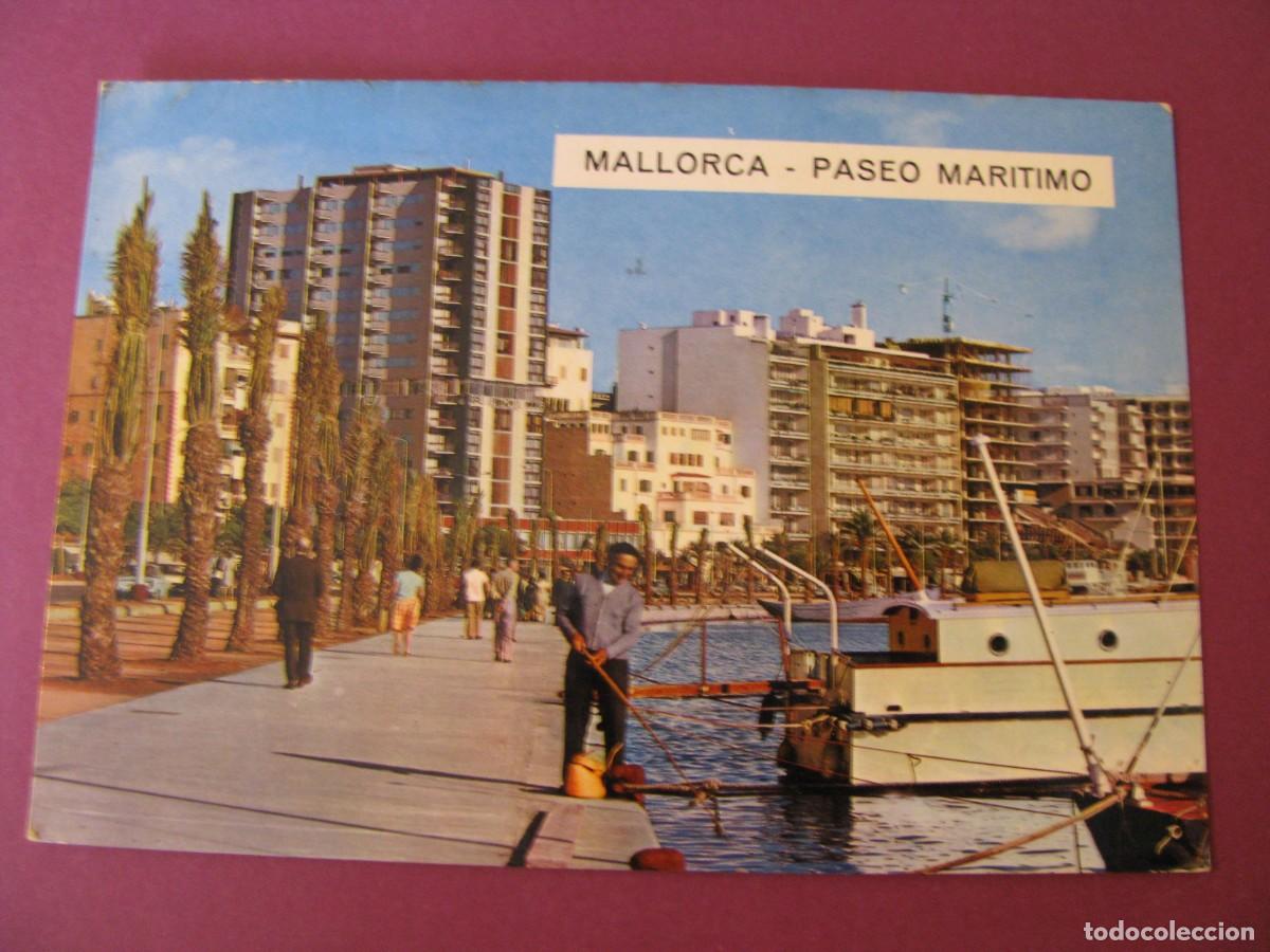 Postales: POSTAL DE PALMA DE MALLORCA. PASEO MARITIMO. CIRCULADA