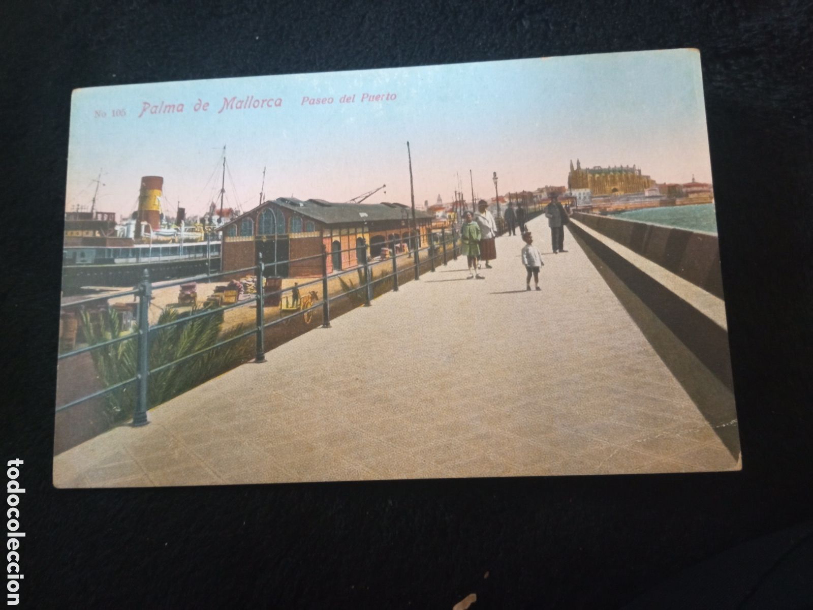 Postales: Antigua postal fotogr&aacute;fica, Palma de Mallorca, Paseodel Puerto
