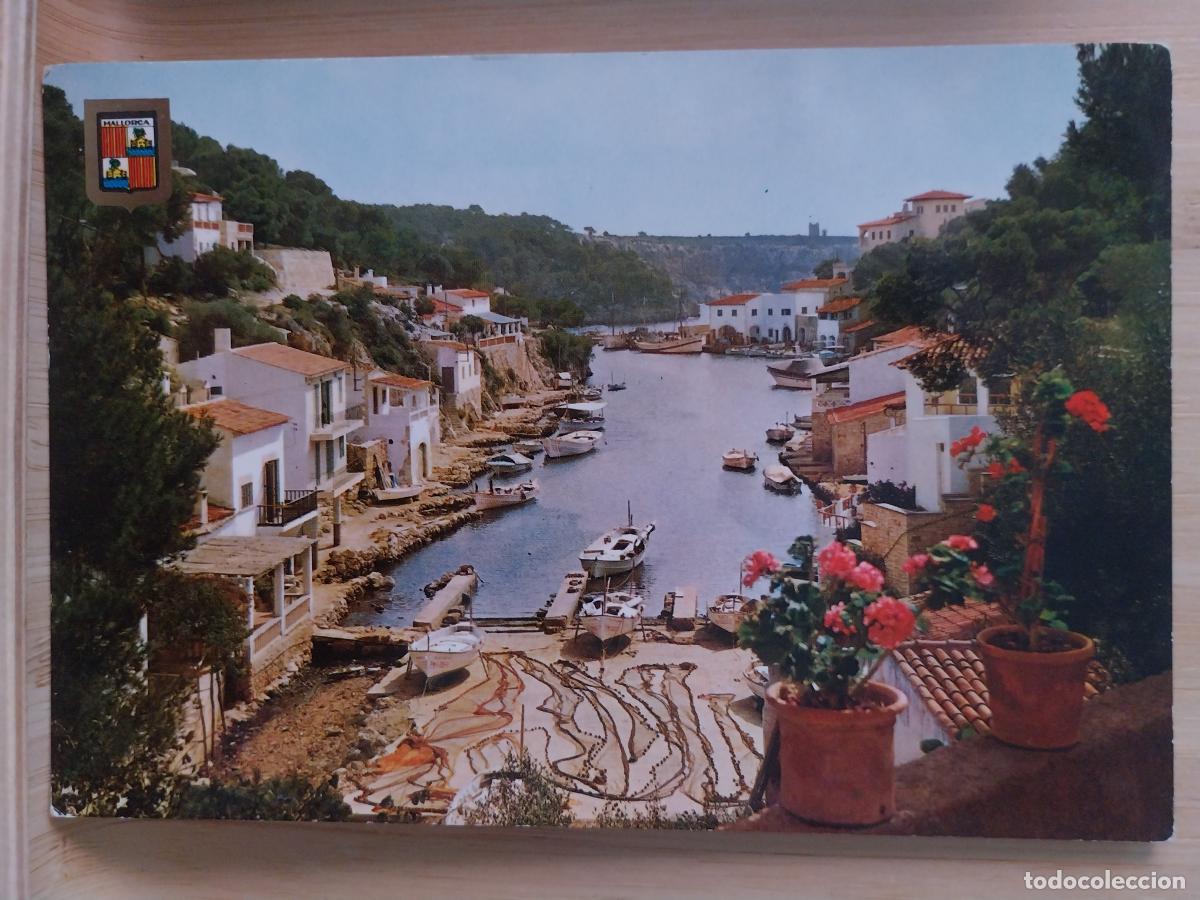 Postales: SANTA&Ntilde;Y CALLE FIGUERA MALLORCA ED FISA 1715 SC ORIGINAL ANIMADA BARCAS
