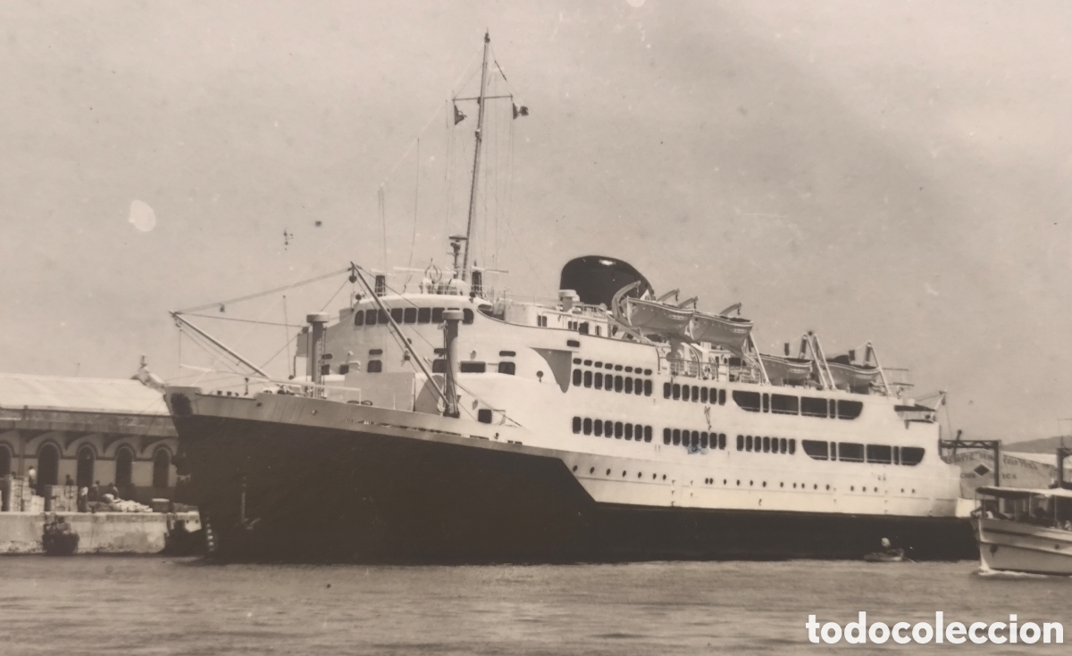 Postales: ALGECIRAS TRANSBORDADOR VICTORIA POSTAL FOTOGR&Aacute;FICA C&Aacute;DIZ C. 1955