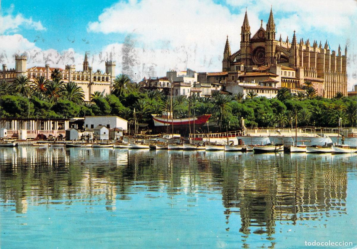 Postales: Postal de Palma de Mallorca La Lonja y Catedral