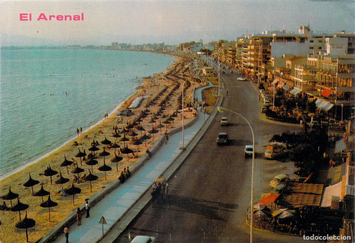 Postales: Postal El Arenal, Mallorca, Vista de la Playa y Paseo