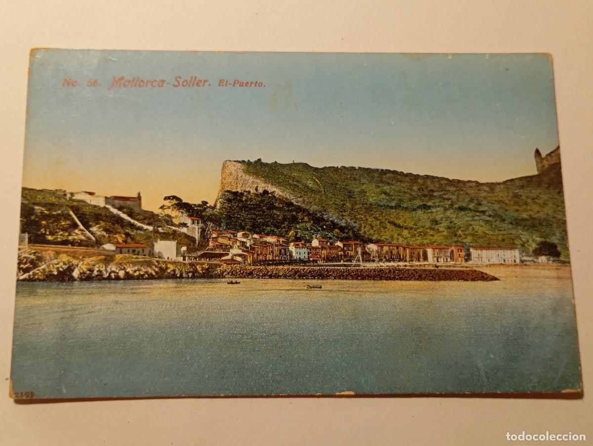 Postales: Postal No.56 Mallorca Soller El Puerto coloreada