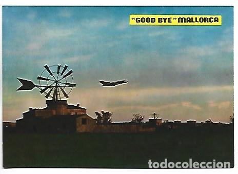 Postales: ATARDECER CON AVION, &rdquo; GOOD BYE &rdquo;.- MALLORCA