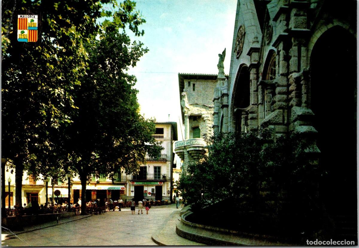 Postales: S&oacute;ller (Mallorca) - Plaza de Calvo Sotelo - Subirats Casanovas 1565 - Banco Hispano Americano