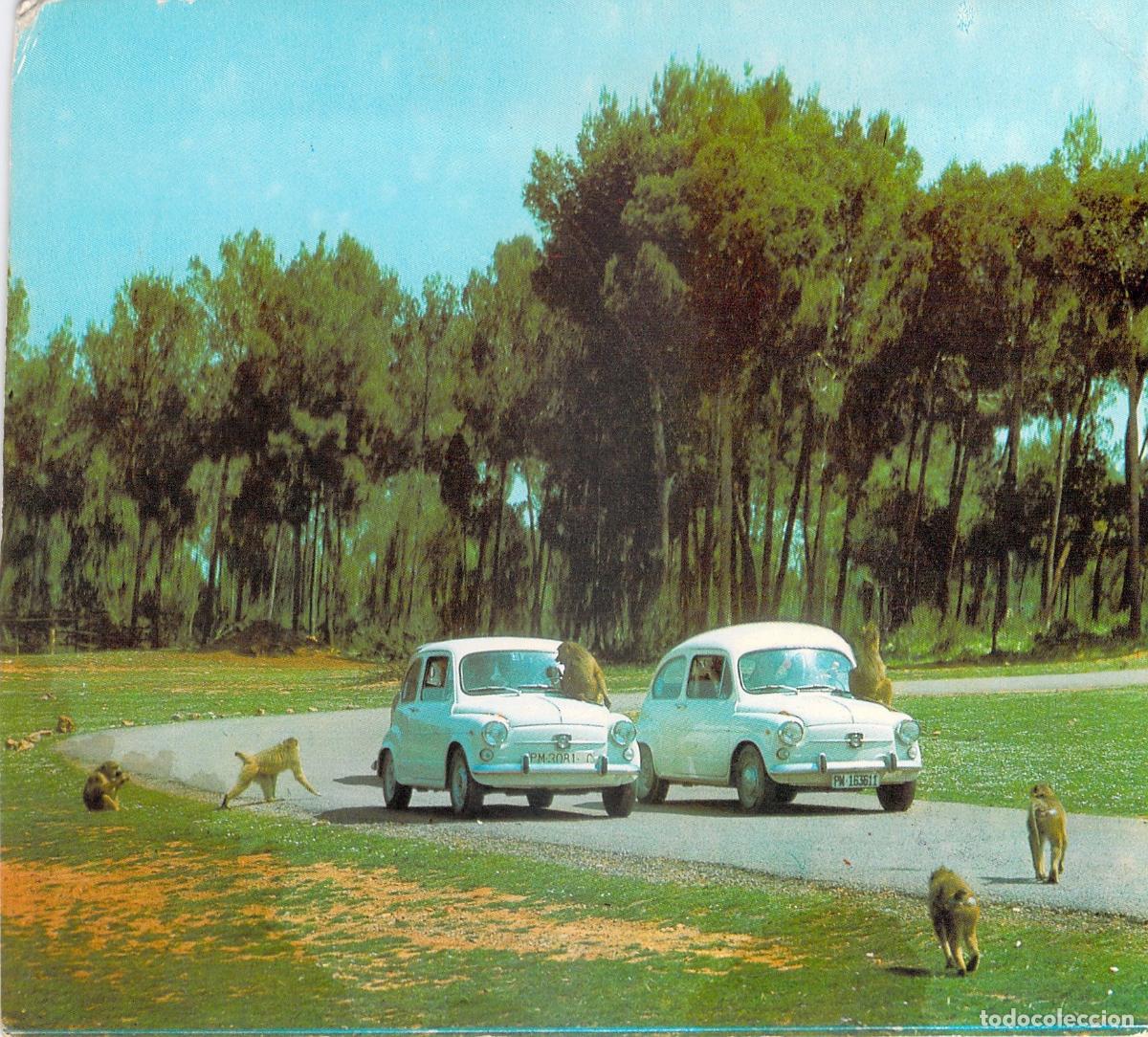 Postales: Postal Safari Ruhe Mallorca Coches Seat 600 y Monos