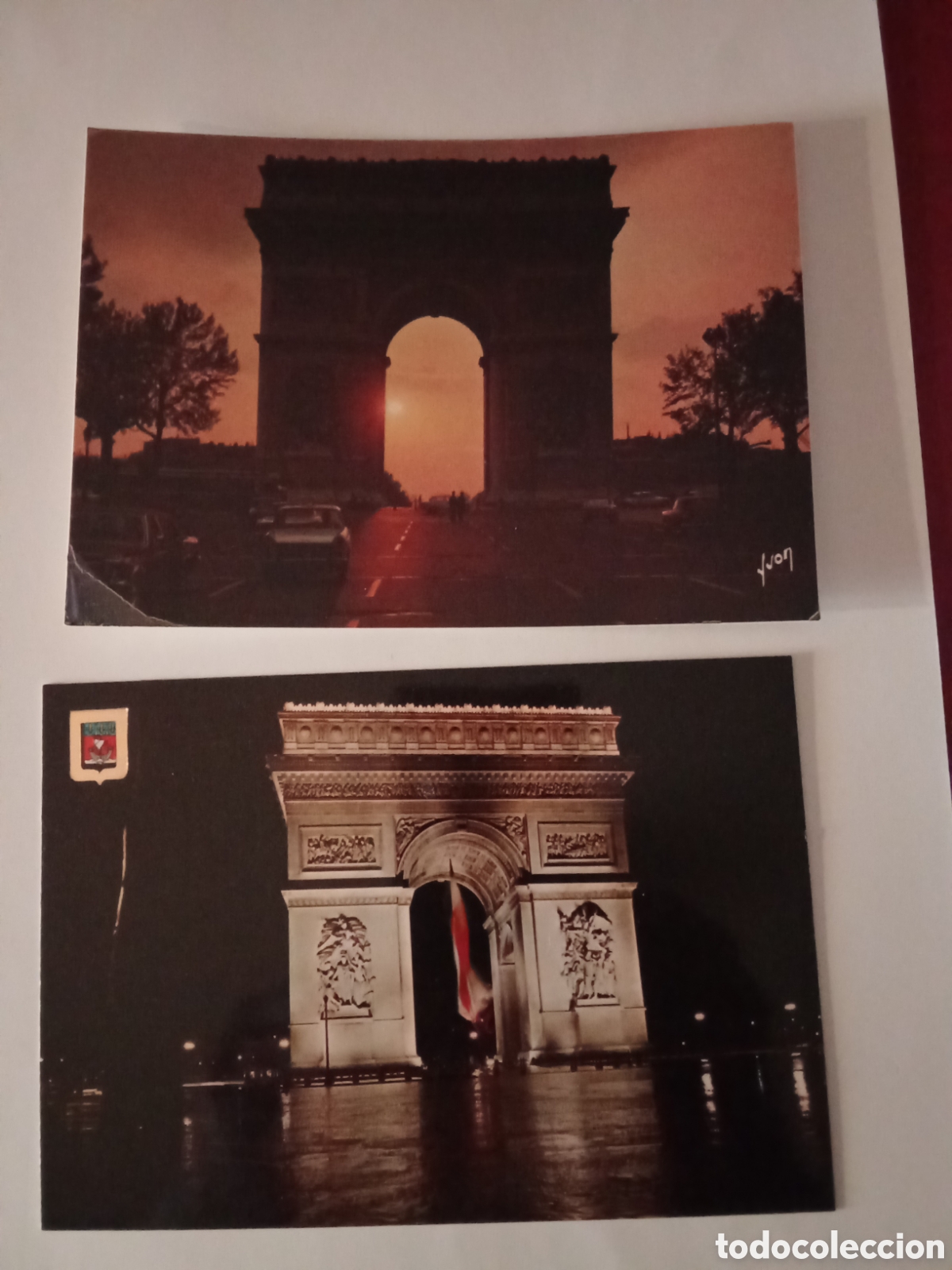 Postales: lote dos postales de PARIS del ARCO del TRIUNFO ,JIM