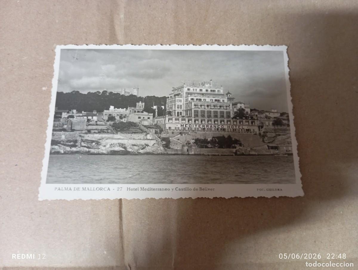 Postales: POSTAL PALMA DE MALLORCA HOTEL MEDITERRANEO A&Ntilde;OS 50