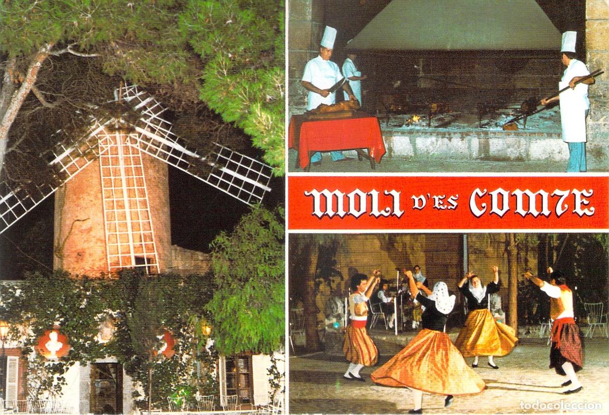 Postales: Postal Restaurante Barbacoa Moli d'es Comte Palma de Mallorca