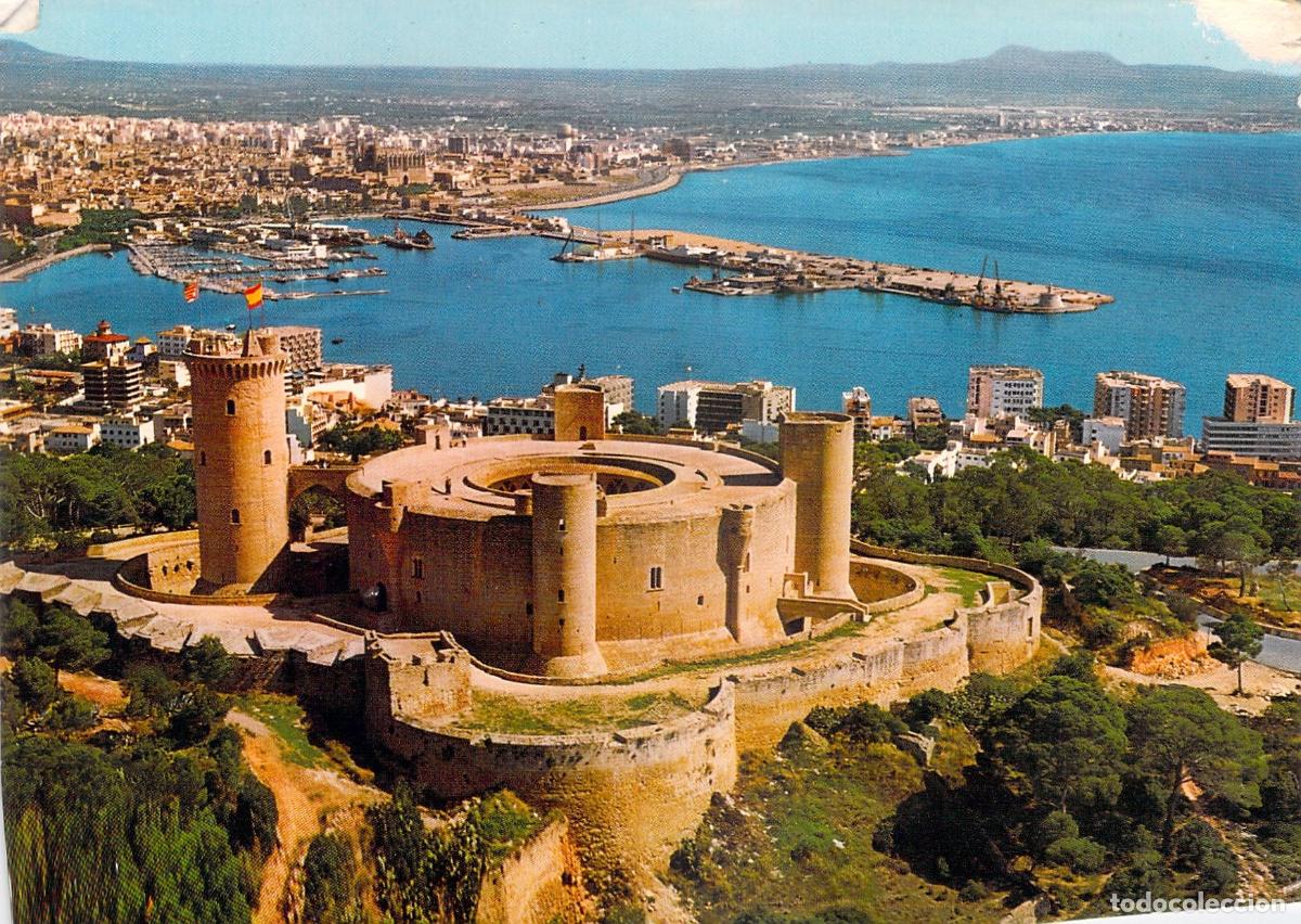 Postales: Postal Castillo de Bellver Palma de Mallorca Vista A&eacute;rea