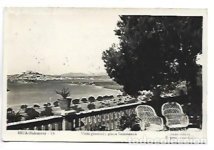 Postales: VISTA GENERAL Y PLAYA DE TALAMANCA.- IBIZA