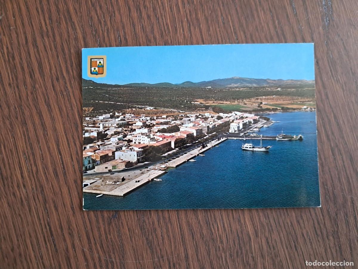 Postales: postal de Espa&ntilde;a, vista a&eacute;rea de Porto Colom, Mallorca n&ordm; 1973. escudo de oro. a&ntilde;os 70.