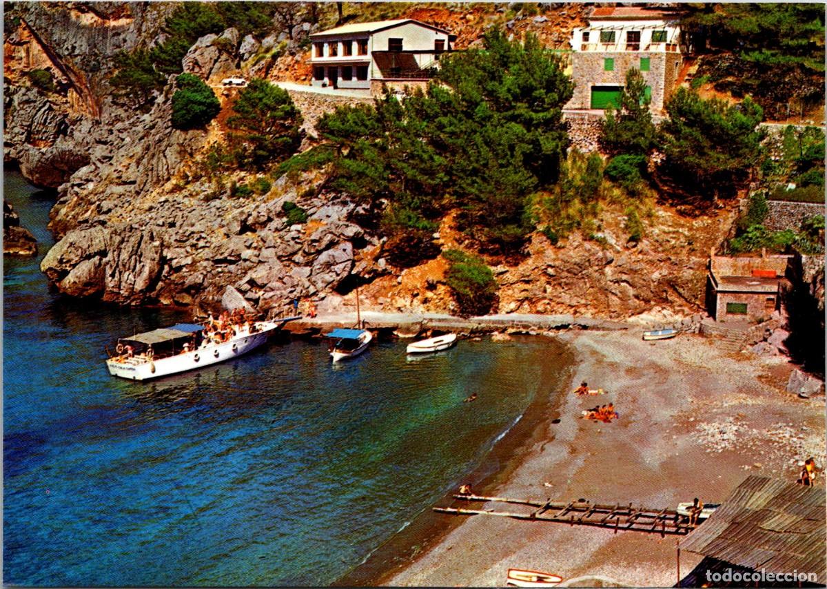 Postales: Mallorca - Sa Calobra - Playa - Campa&ntilde;&aacute; y Puig Ferr&aacute;n PM 412 - 147x104mm - Barco Tur&iacute;stico