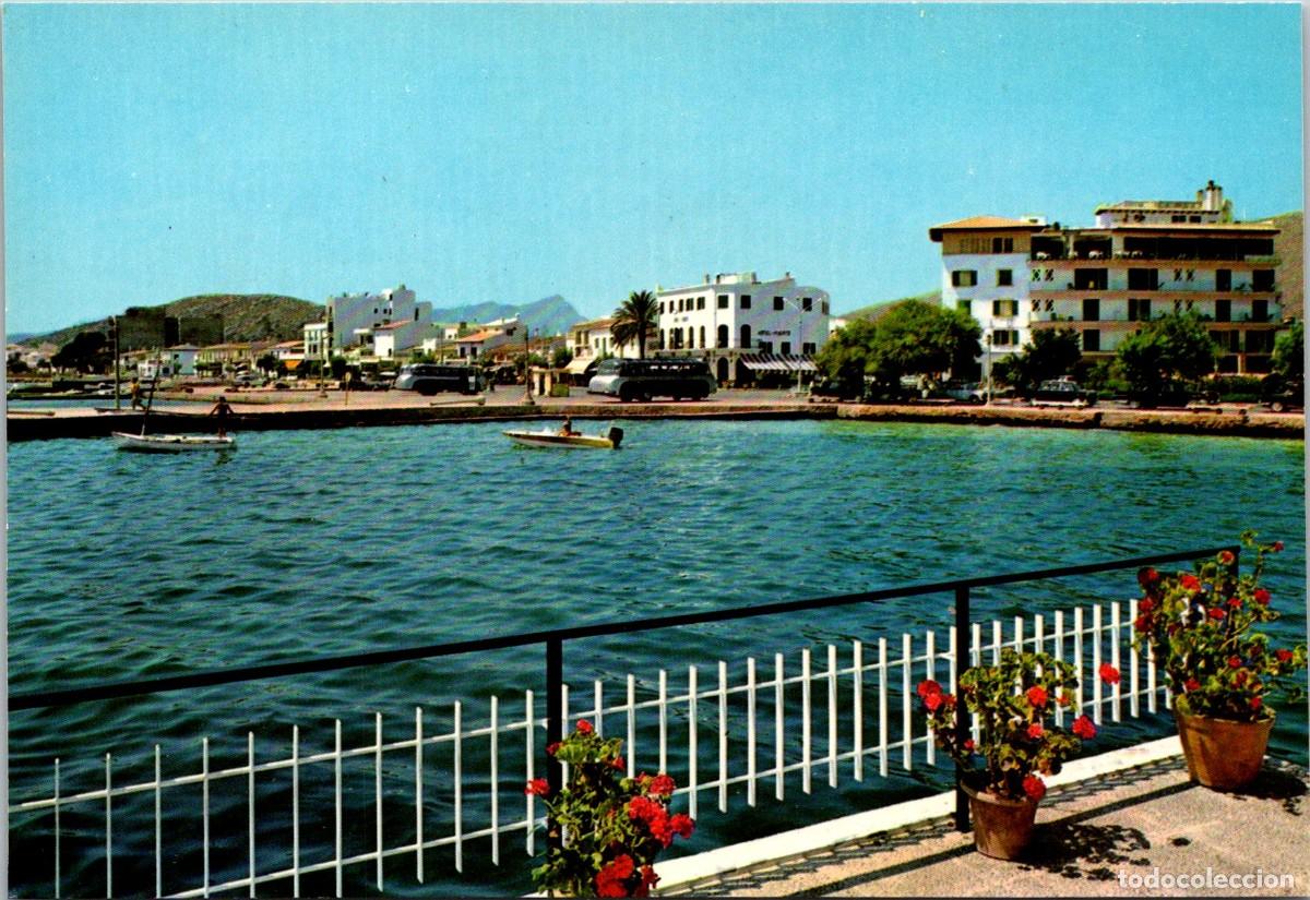 Postales: Puerto de Pollensa (Mallorca) - Vista parcial - Beascoa 809 - 147x101mm - Hotel Puerto - Autocares