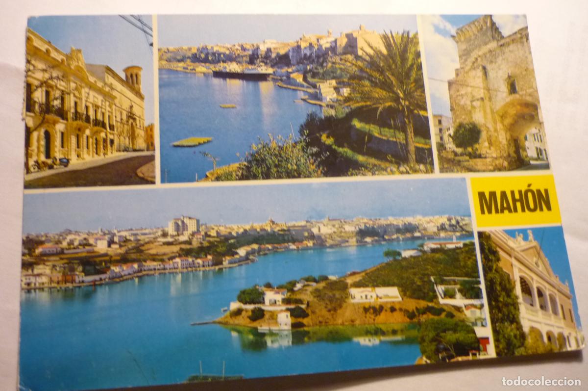 Postales: postal mahon varias viatas circulada cm