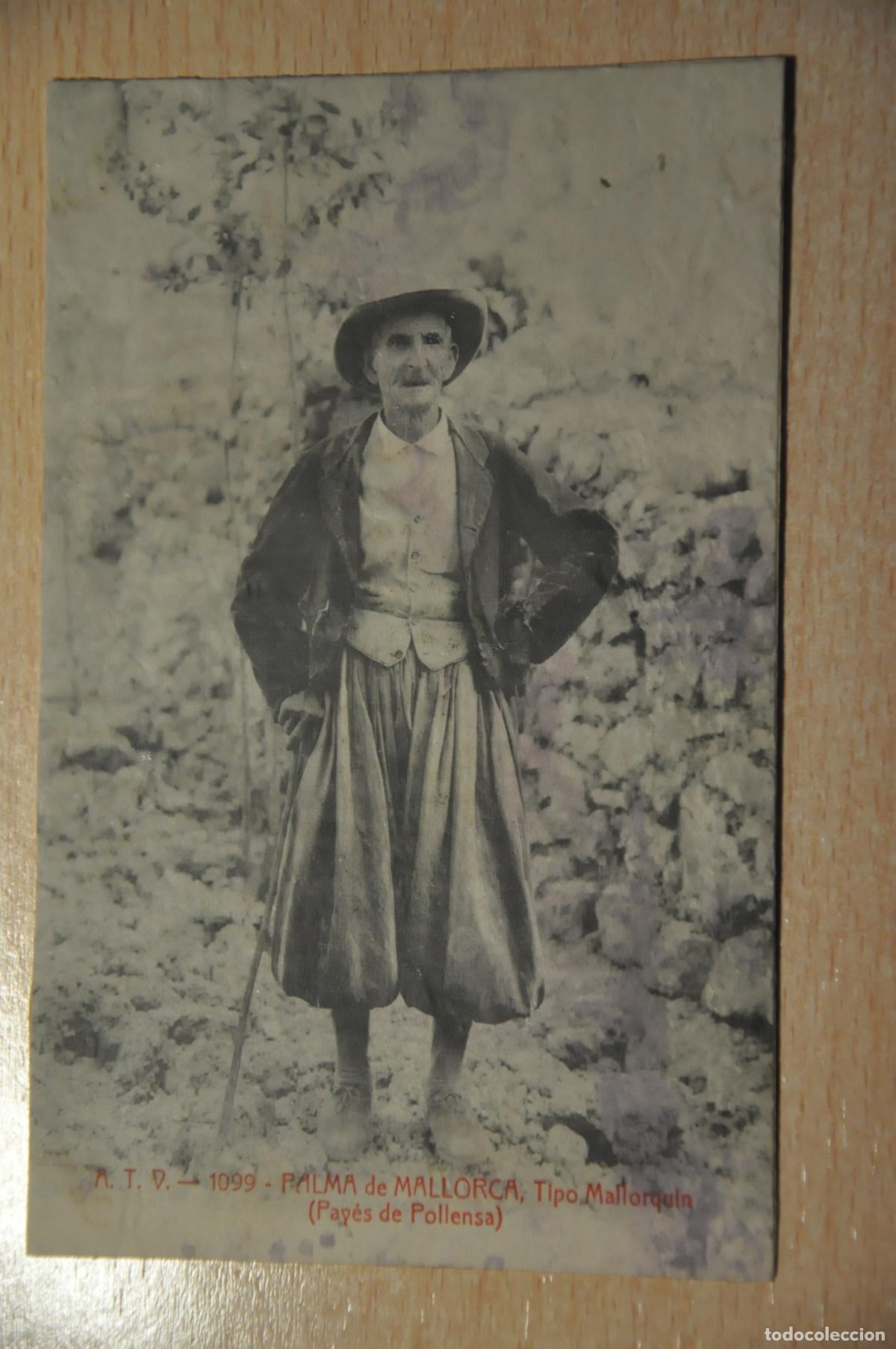 Postales: postal palma de mallorca, tipo mallorquin payes de pollensa atv 1099