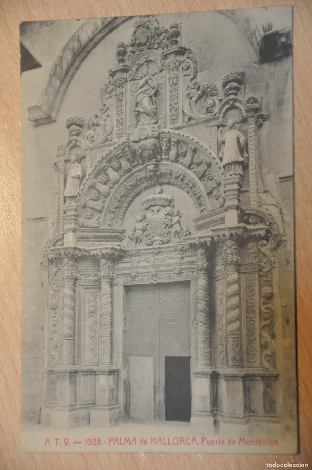 Postales: postal palma de mallorca, puerta de montesion atv 1038