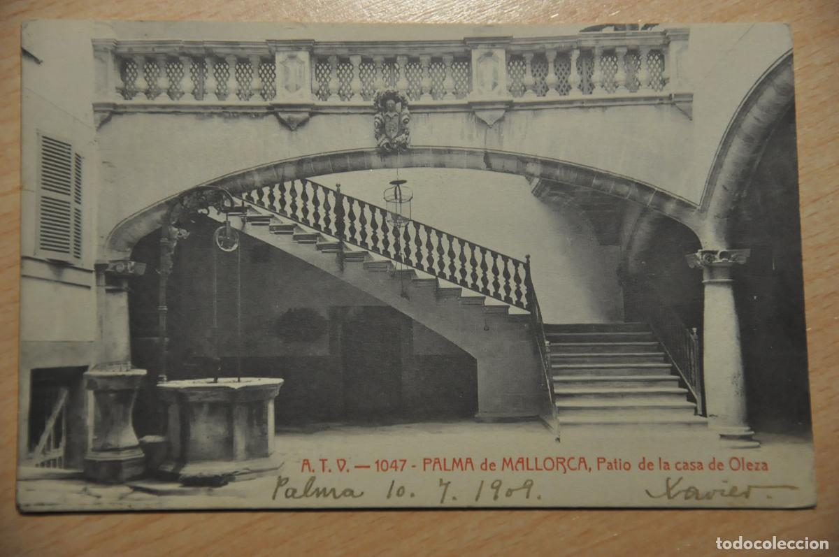 Postales: postal palma de mallorca, patio de la casa de oleza atv 1047