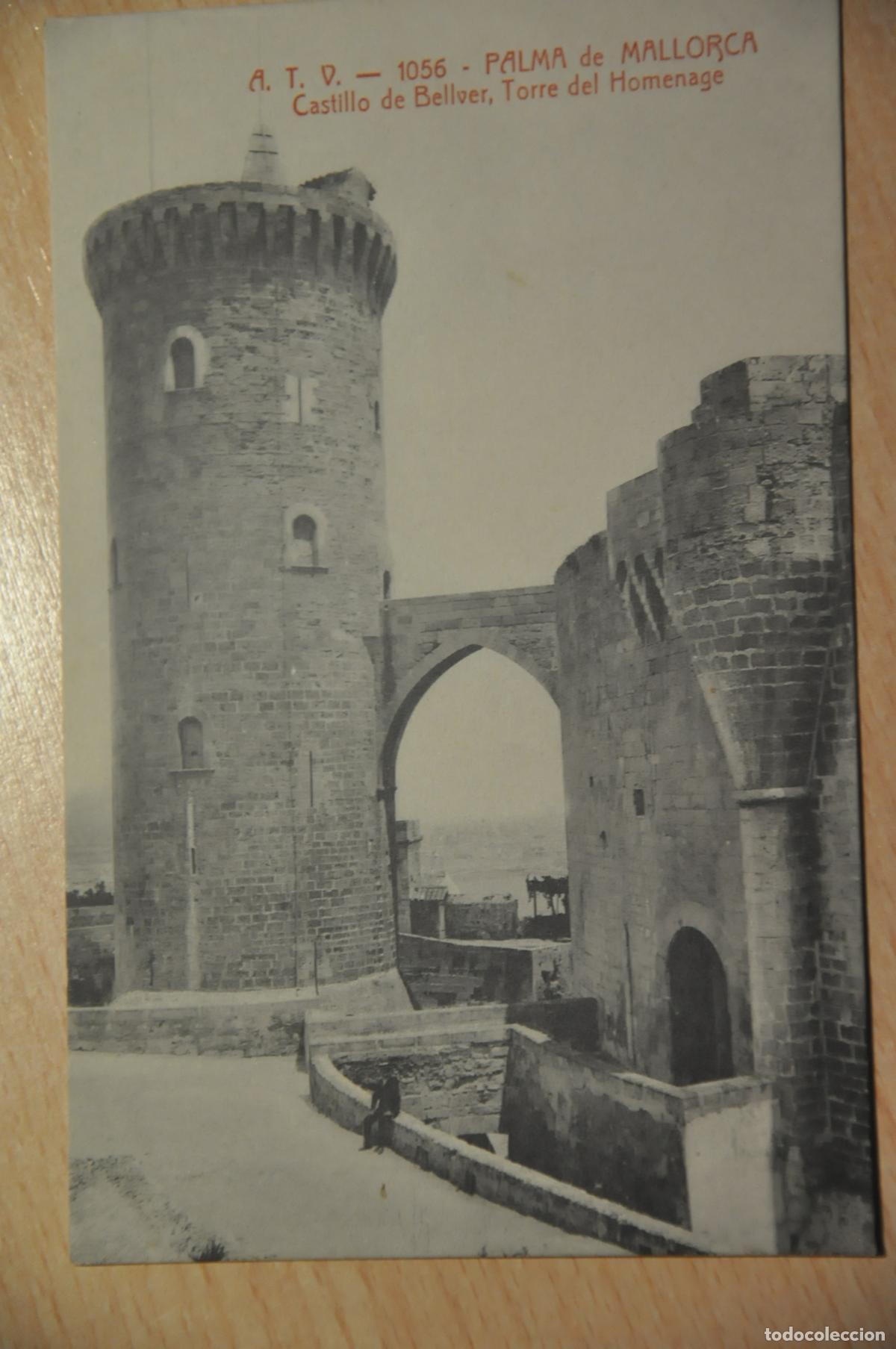 Postales: postal palma de mallorca, castillo de bellver torre del homenage atv 1056