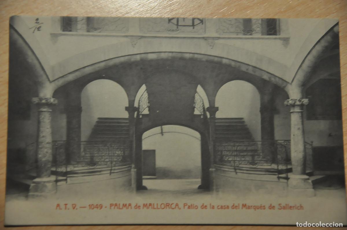 Postales: postal palma de mallorca, patio de la casa del marques de sallerich atv 1049