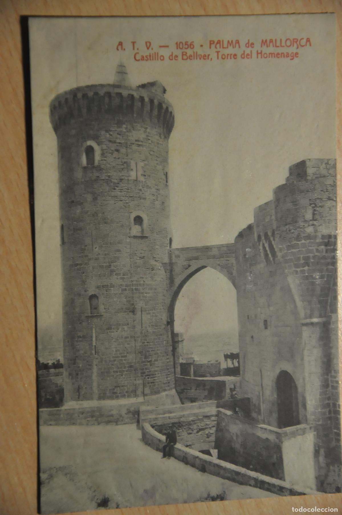 Postales: postal palma de mallorca, castillo de bellver torre del homenage atv 1056