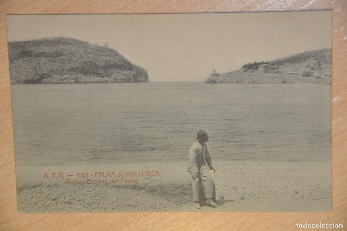 Postales: postal palma de mallorca, soller entrada del puerto atv 1082