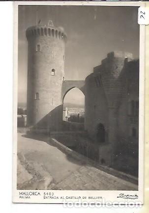 Postales: ANTIGUA POSTAL 5403 PALMA MALLORCA ENTRADA AL CASTILLO DE BELLVER ZERKOWITZ