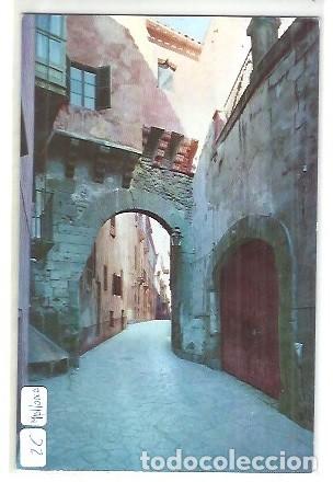 Postales: ANTIGUA POSTAL MALLORCA BALEARES PALMA ARCO ARABE EN LA CALLE DE LA ALMUDAINA CASA PLANAS CIRCULADA
