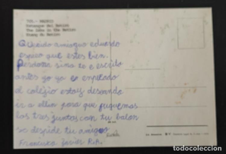 Postales: ESTANQUE DEL RETIRO 1974, POSTAL - Foto 2