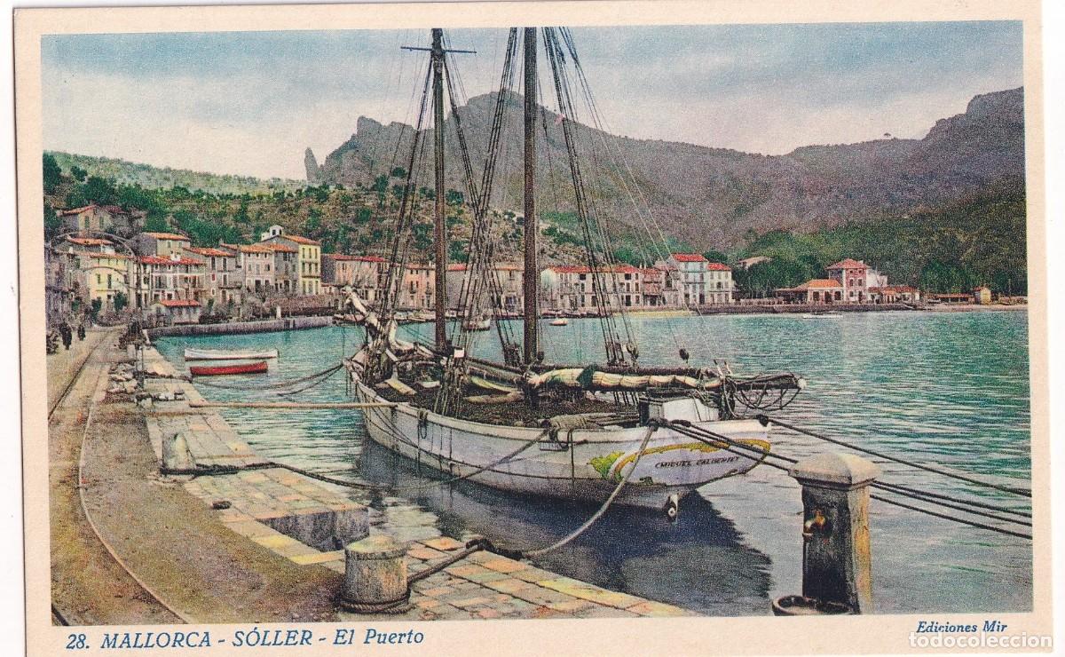 Postales: 28 Mallorca. S&oacute;ller. El puerto Mir. Sin circular.