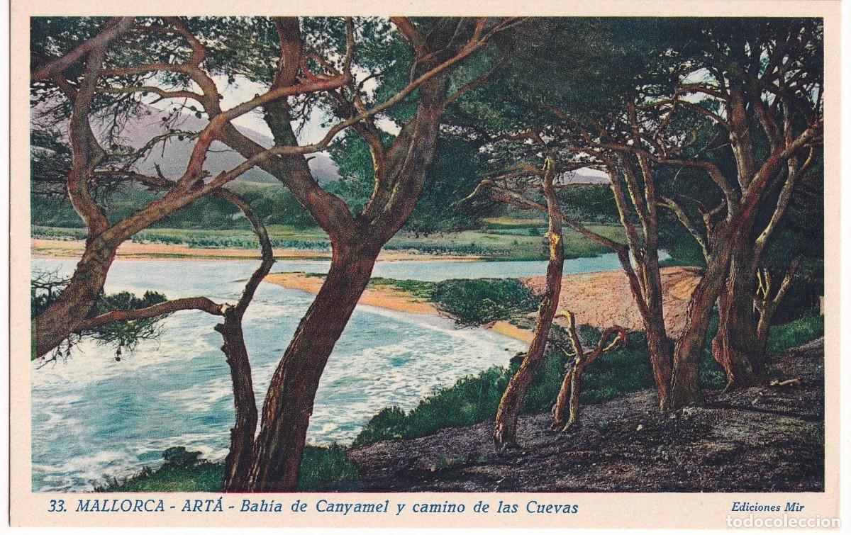 Postales: 33 Mallorca. Art&aacute;. Bah&iacute;a de Canyamel y camino de las Cuevas . Mir. Sin circular.