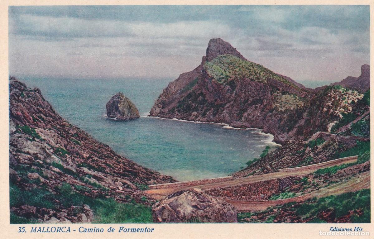 Postales: 35 Mallorca. Camino de Formentor. Ediciones Mir. Sin circular.