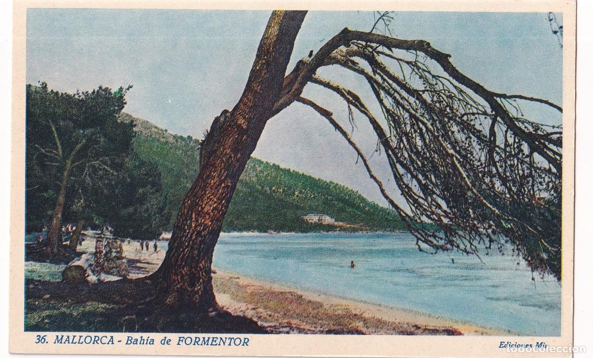 Postales: 36 Mallorca. Bah&iacute;a de FORMENTOR . Ediciones Mir. Sin circular.