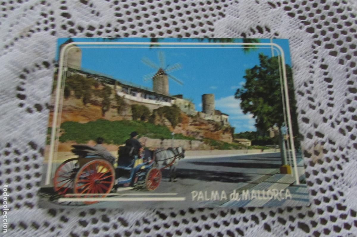 Postales: Palma de Mallorca. Paseo mar&iacute;timo. Molinos del Jonquet