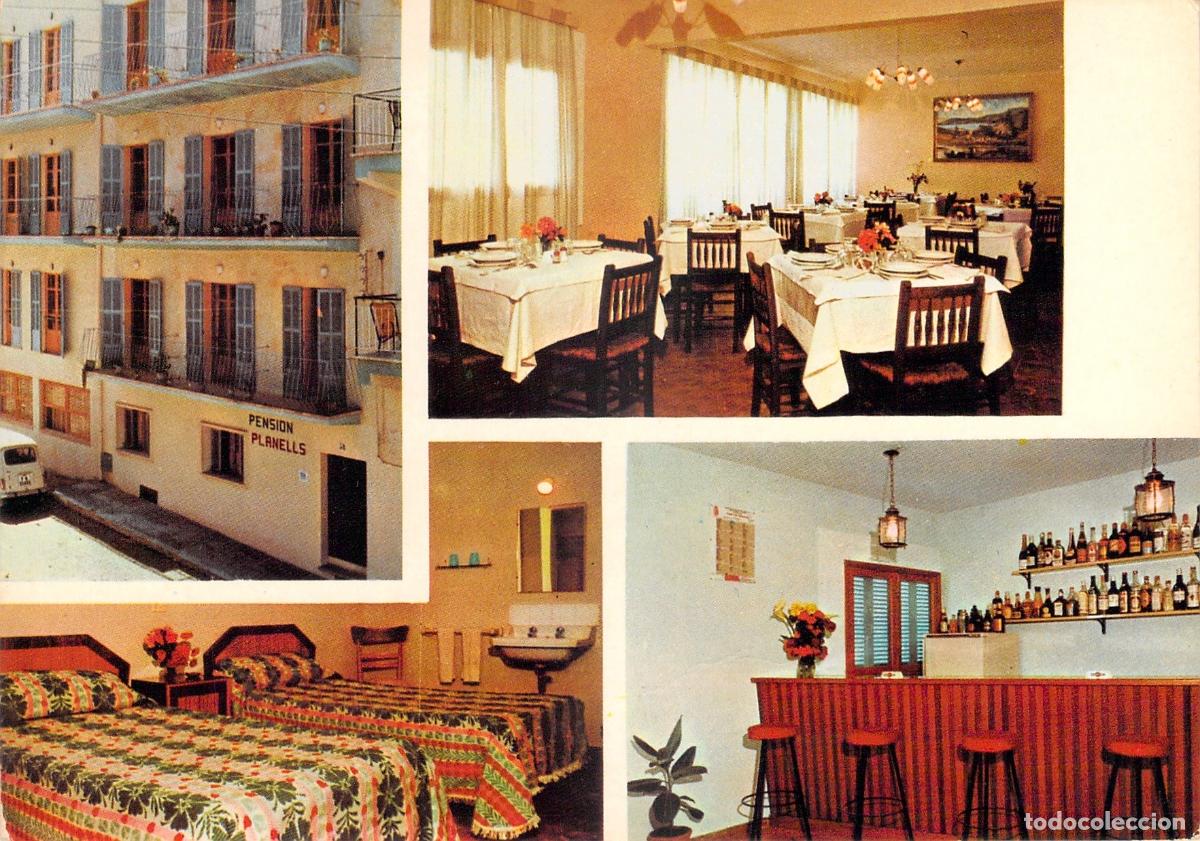 Postales: Postal Multivista de la Pensi&oacute;n Planells en El Arenal, Palma de Mallorca