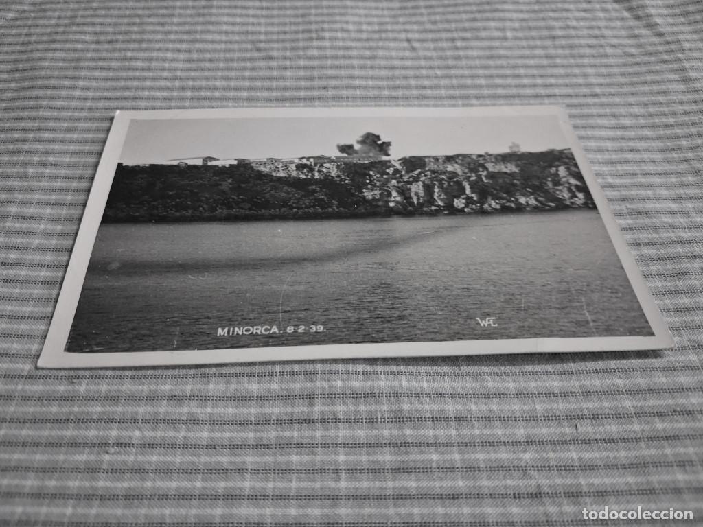 Postales: Postal fotogr&aacute;fica Menorca. Mah&oacute;n. Guerra Civil 5. Bombardeo 08/02/1939. Barco Ingles HMS Dorsetshir