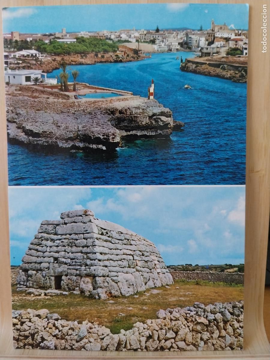 Postales: CIUDADELA MENORCA PUERTO Y NAVETA ED LUCIA MORA 192 ESCRITA