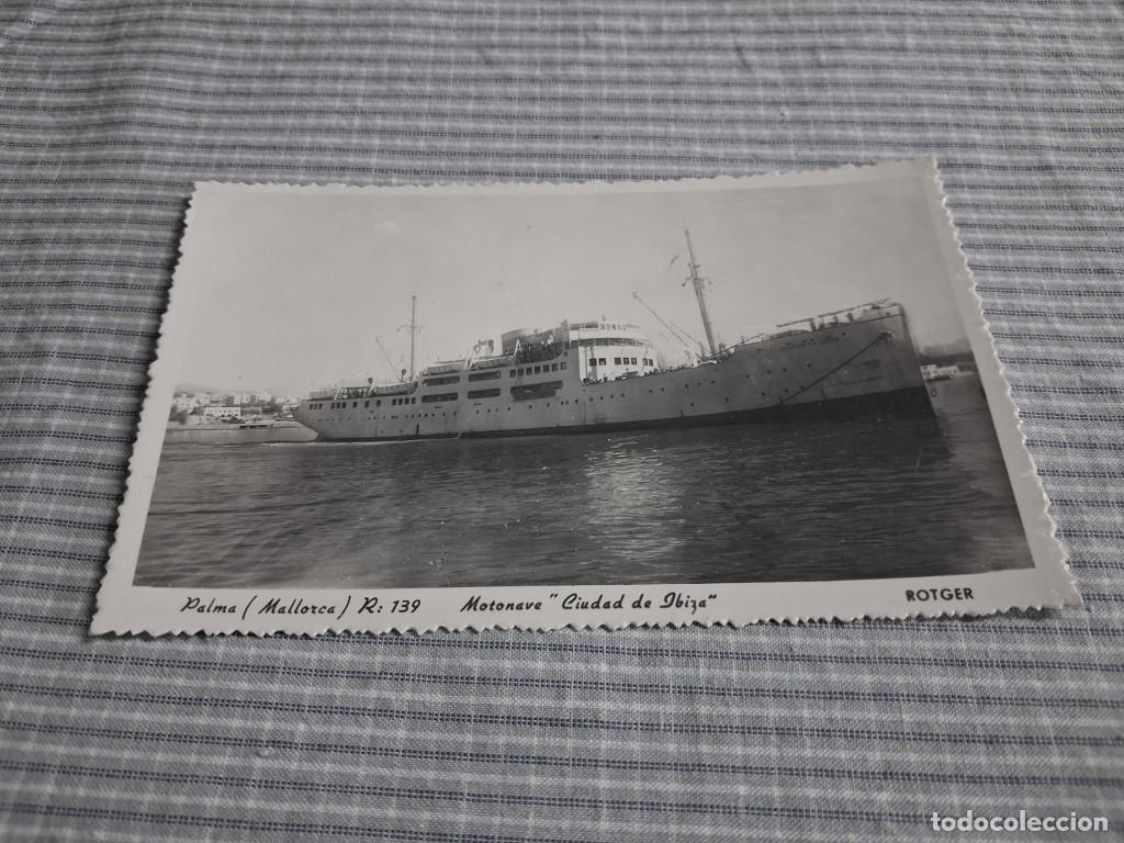 Postales: Postal antigua Mallorca. Barco Motonave Ciudad de Ibiza