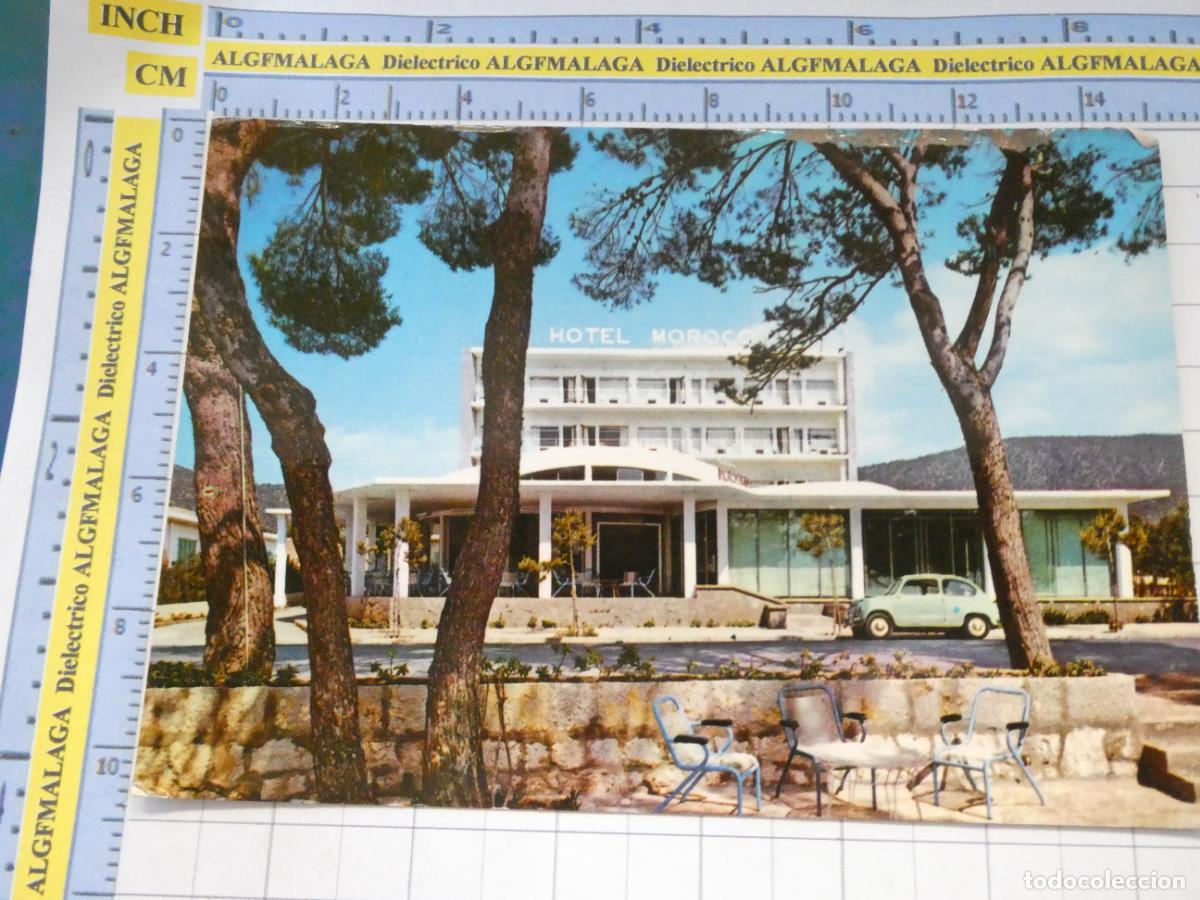 Postales: POSTAL DE MALLORCA. A&Ntilde;O 1963. PALMA NOVA HOTEL MOROCO SEAT 600. 325 ZERKOWITZ. 747