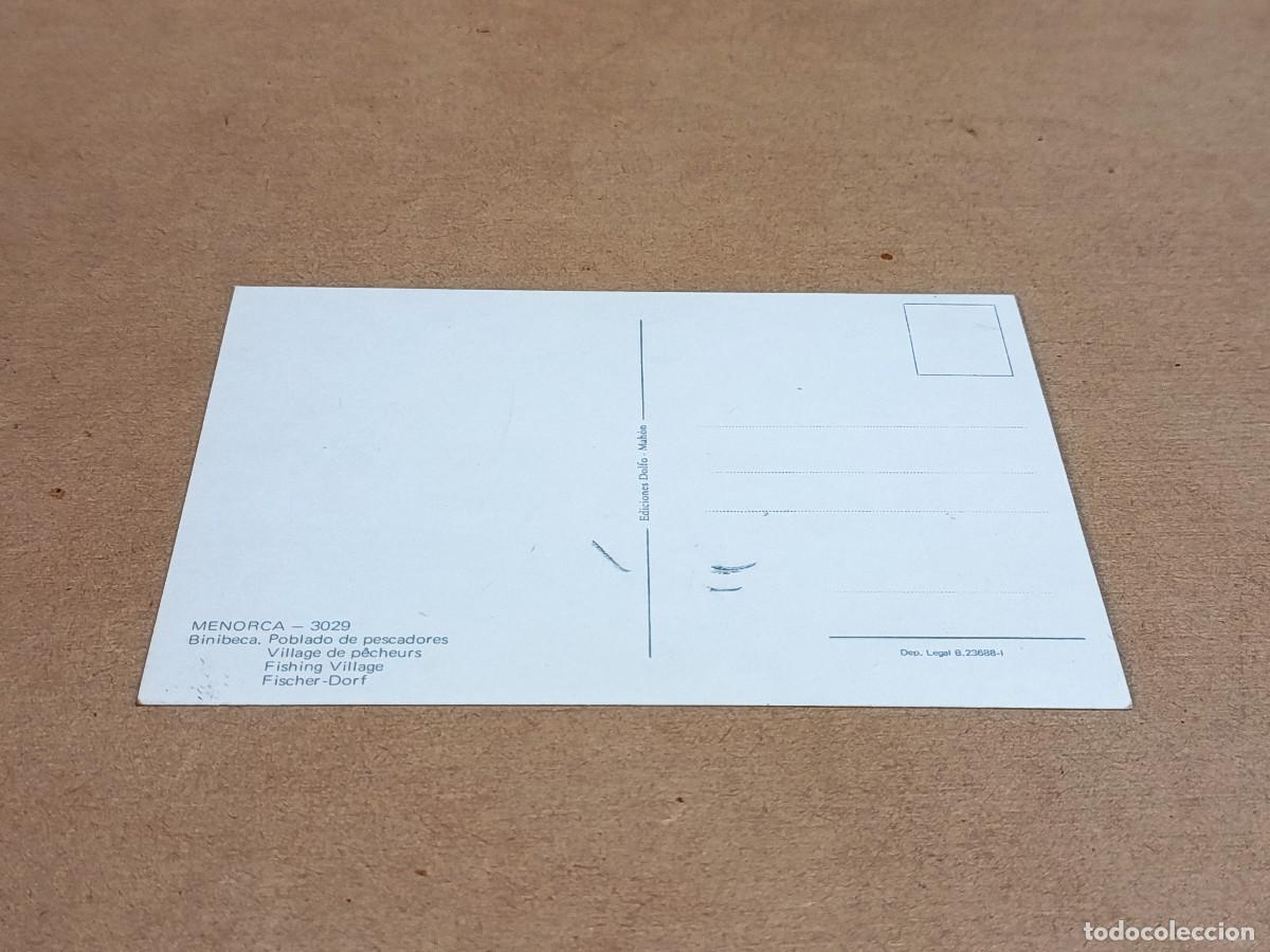 Postales: MENORCA - POSTAL BINIBECA - POBLADO DE PESCADORES - Foto 2