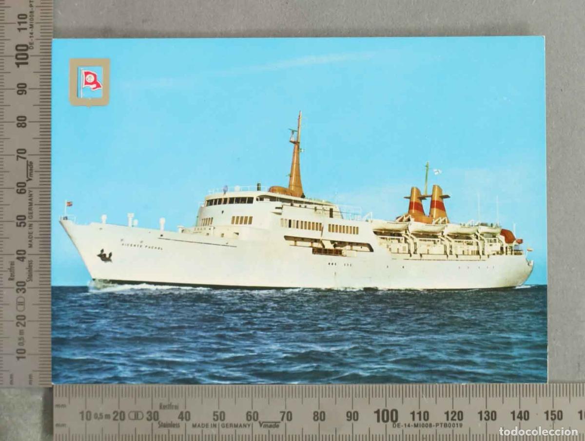 Postales: POSTAL. Compa&ntilde;&iacute;a Trasmediterr&aacute;nea - B/M Vicente Puchol - A L&aacute;zaro