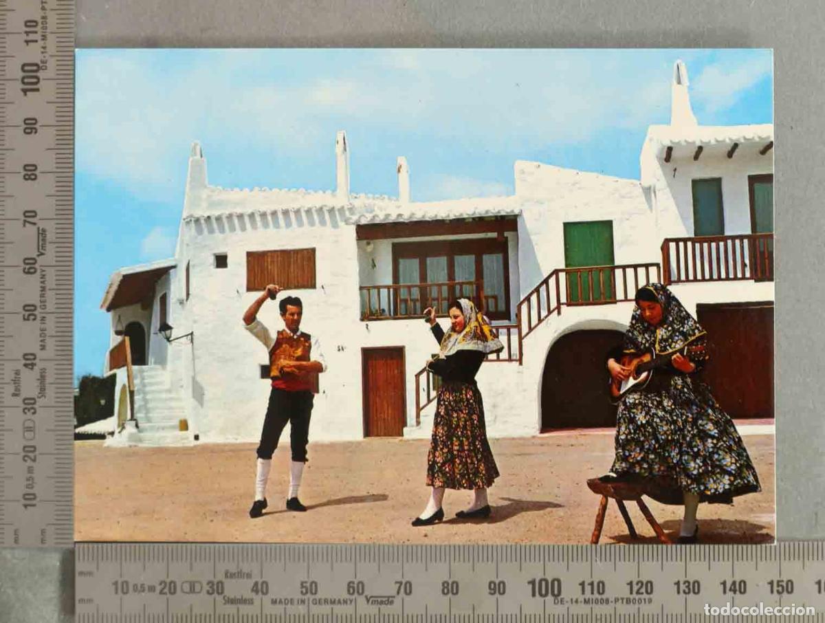 Postales: POSTAL. Binibeca, Menorca. - Detalle y trajes t&iacute;picos - Ediciones Lucia Mora