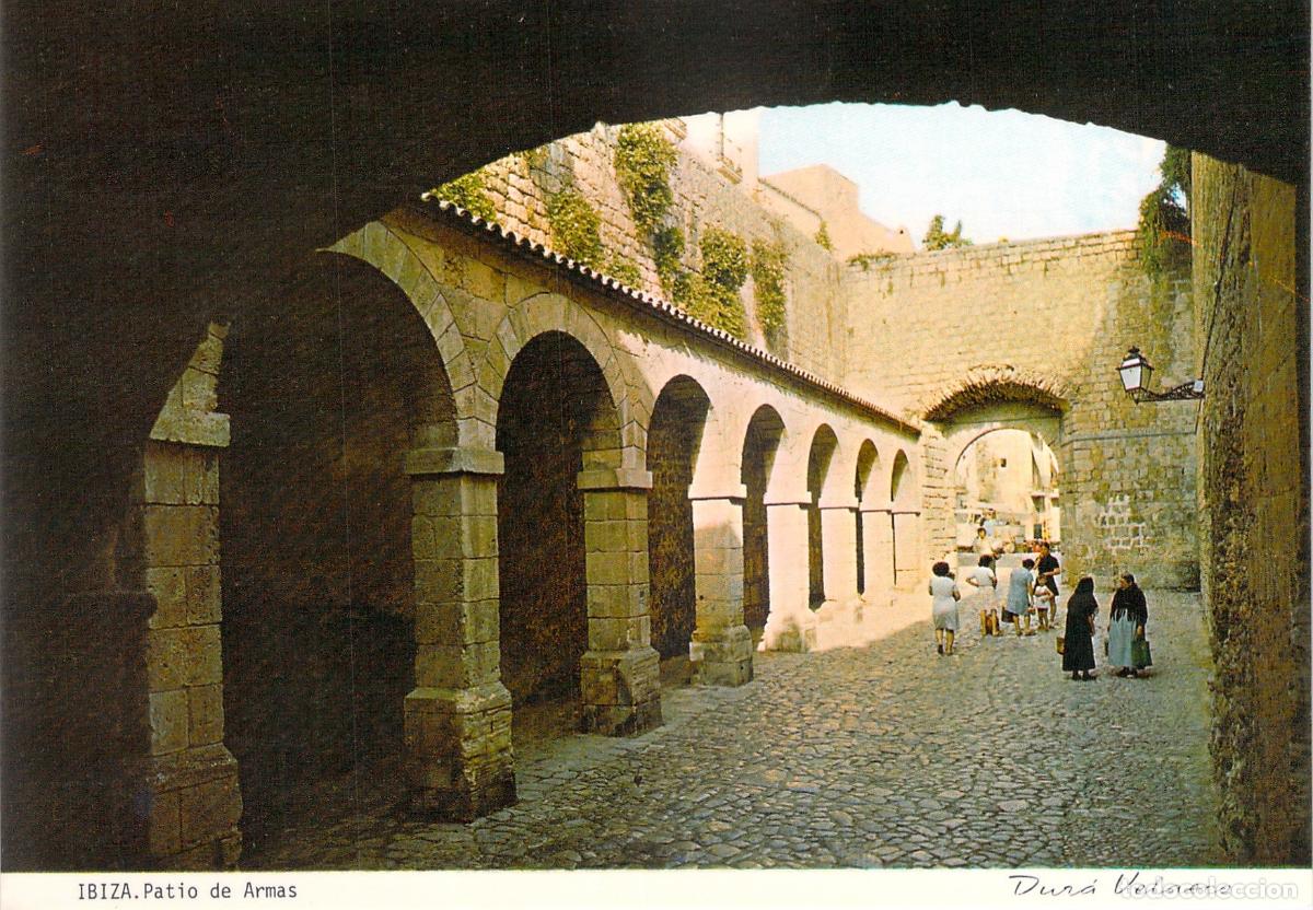 Postales: Postal de Ibiza - Patio de las Armas, Dalt Vila